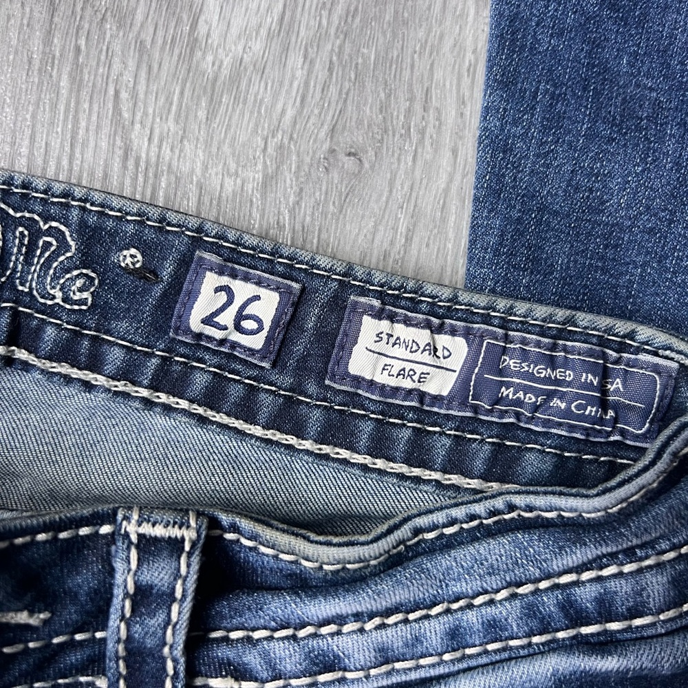 Miss Me Flare Jeans in Blue - Picture 3 of 4